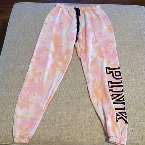 Victoria Secret-PINK tie dye sweatpants/joggers SIZE XS